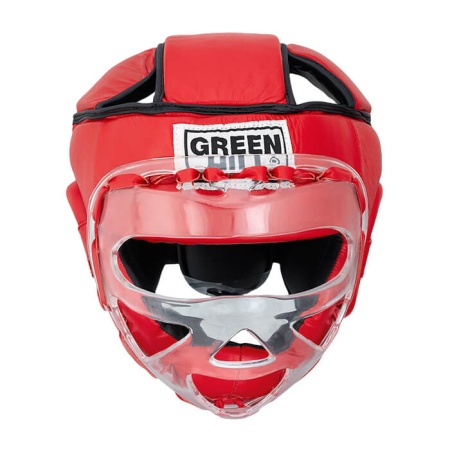 Шлем для карате Green Hill SAFE HGS-4023, с бампером, тренировочный, красный – фото