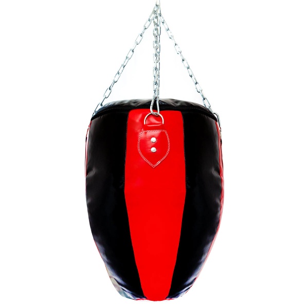Боксерская груша (мешок) SportPanda «Пуля», 60 см, диаметр 45 см, 25 кг, красный