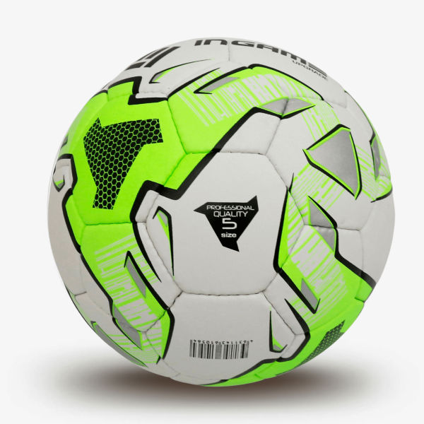 Мяч футбольный INGAME UPGRADE IFB-133, №5, бело-зелёный – фото