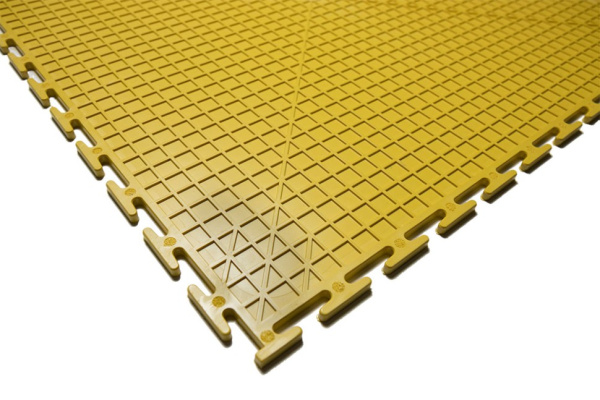 Плитка ПВХ Standart Skin, 500*500, жёлтый – фото