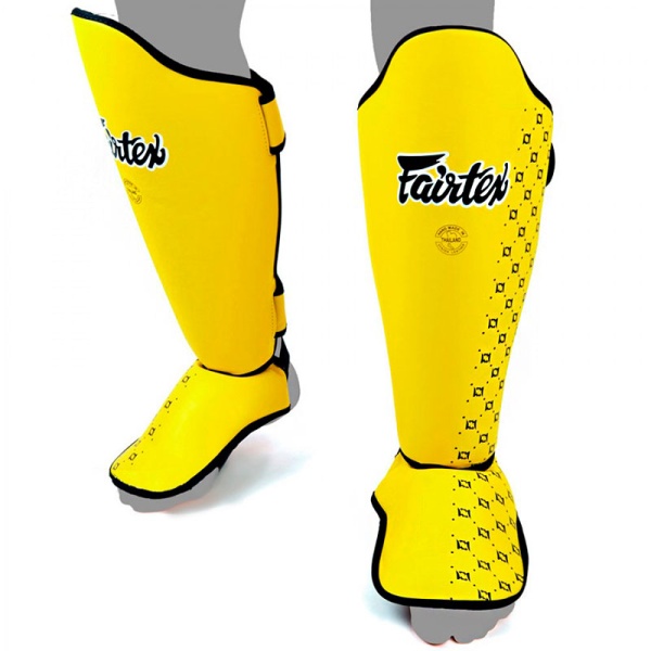 Тренировочная защита голени и стопы Fairtex SP5, S, жёлтый