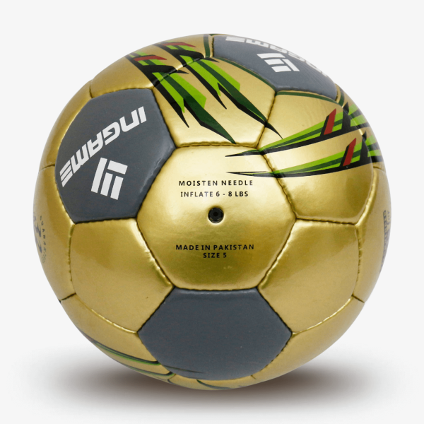 Мяч футбольный INGAME MATCH IFB-112, №5, жёлтый – фото