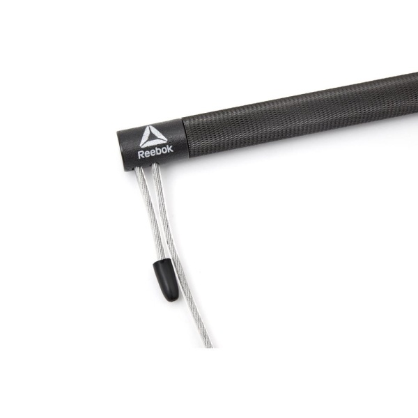 Скакалка Reebok 300 см, стальные трос и ручки, регулируемая – фото