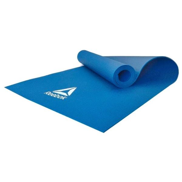 Коврик для йоги и фитнеса Reebok RAYG-11022BL, 4 мм, ПВХ, синий – фото