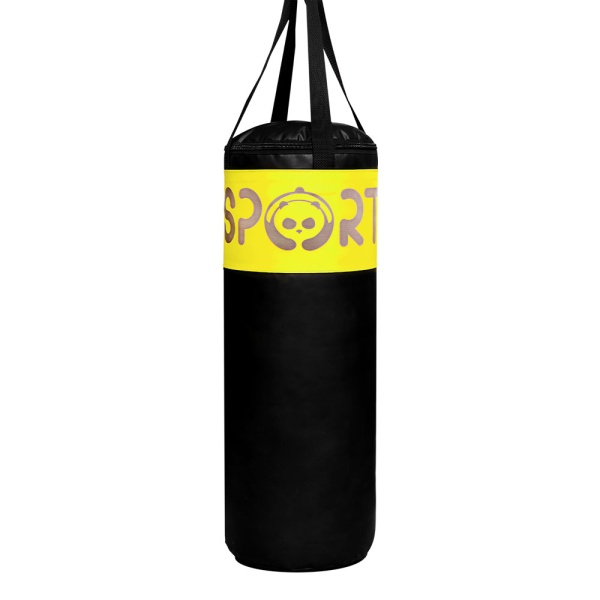 Детский боксерский мешок SportPanda 50 см, диаметр 29 см, 10 кг, жёлтый