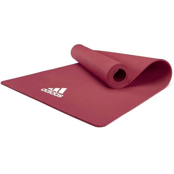 Коврик для йоги и фитнеса Adidas ADYG-10100MR, 8 мм, «загадочно-красный» – фото
