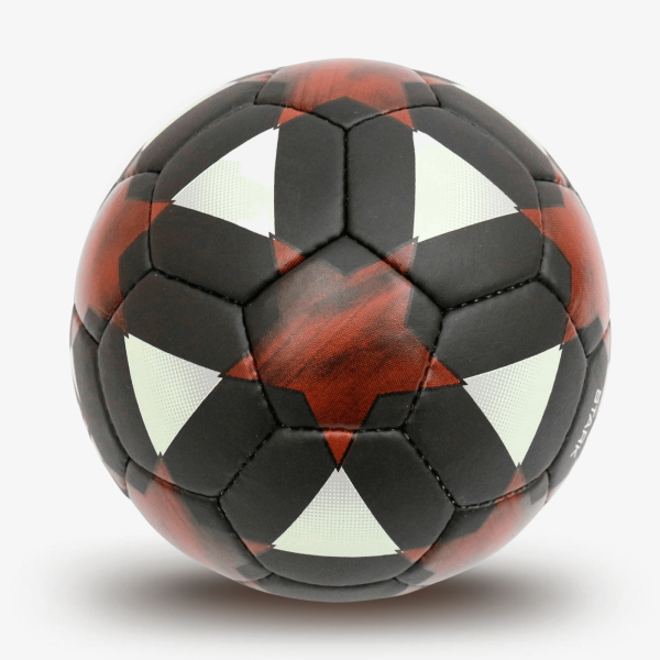 Мяч футбольный INGAME STARK IFB-121, №5, чёрно-красный – фото