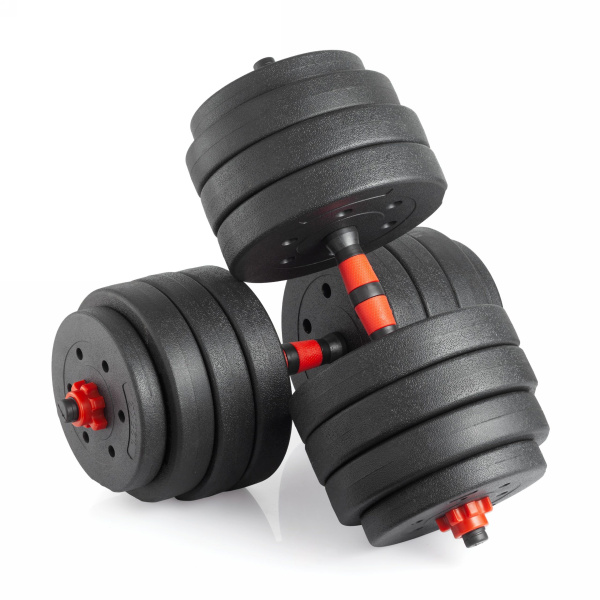 Гантели разборные с грифом, 40 кг. (2 шт. х 20 кг.) VictoryFit VF-DС400 – фото