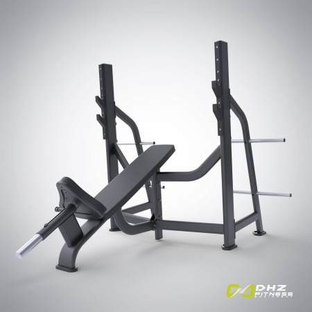 Скамья-стойка для жима под углом вверх E-7042 (Olympic Bench Incline) – фото