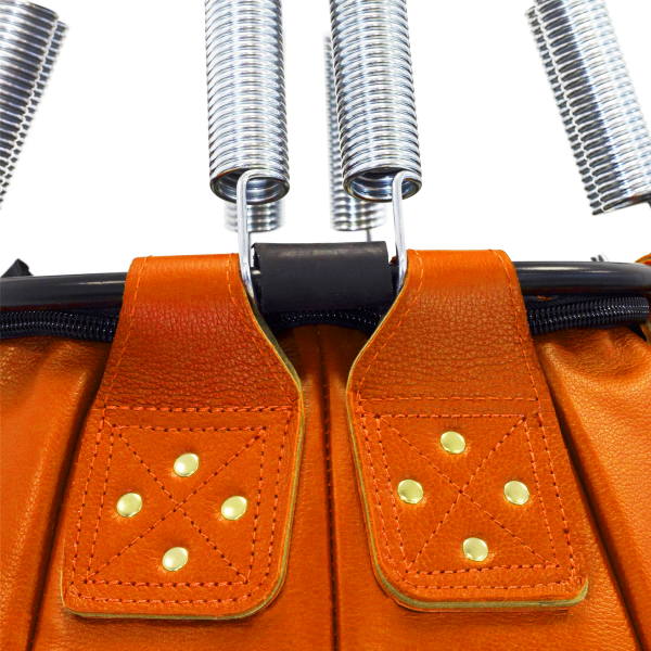 Водоналивная боксерская груша «AQUA BALL», кожа, 65 см, диаметр 50 см, 50 кг, оранжевый – фото