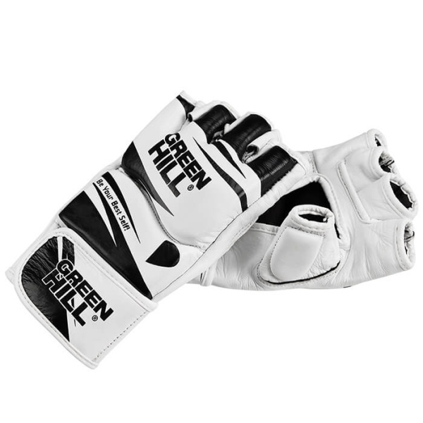 Перчатки для MMA Green Hill MMA-00017, тренировочные, бело-чёрный – фото