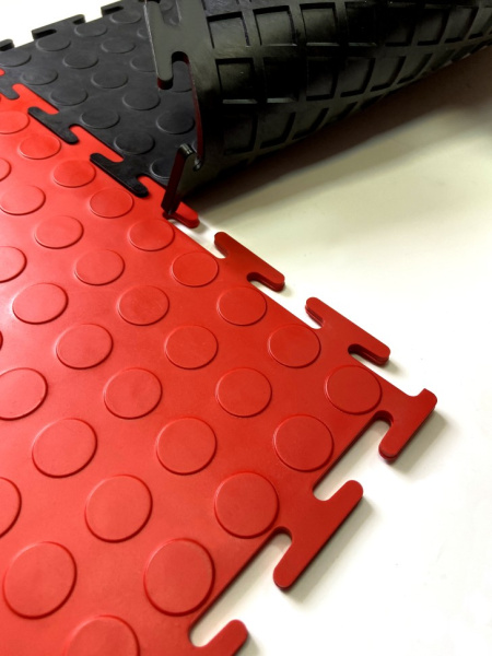 Плитка ПВХ Mini Prom, 5 мм, 250*250, красный