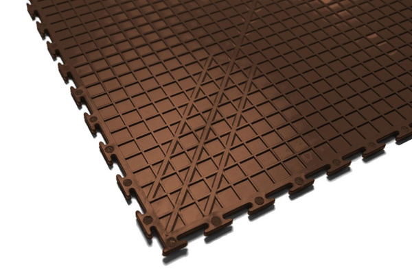 Плитка ПВХ Standart Profi, 5 мм, 500*500, коричневый