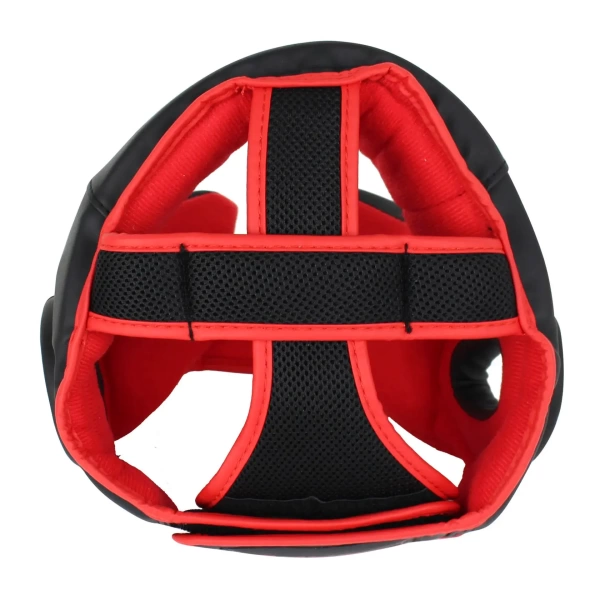 Шлем боксерский BoyBo Атака BH80, тренировочный, чёрно-красный – фото