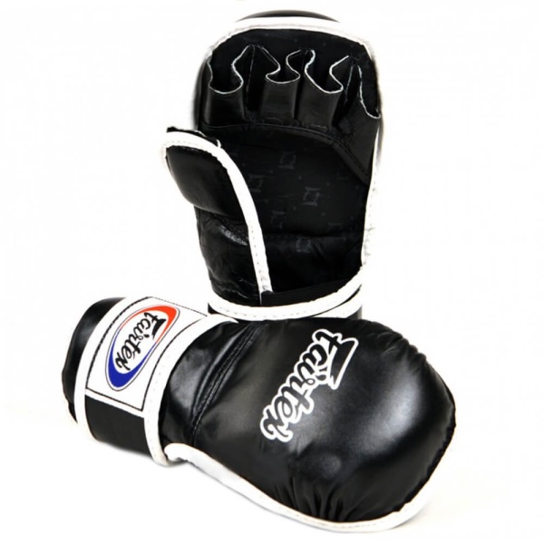 Перчатки для ММА Fairtex FGV15, для соревнований и тренировок, чёрный – фото