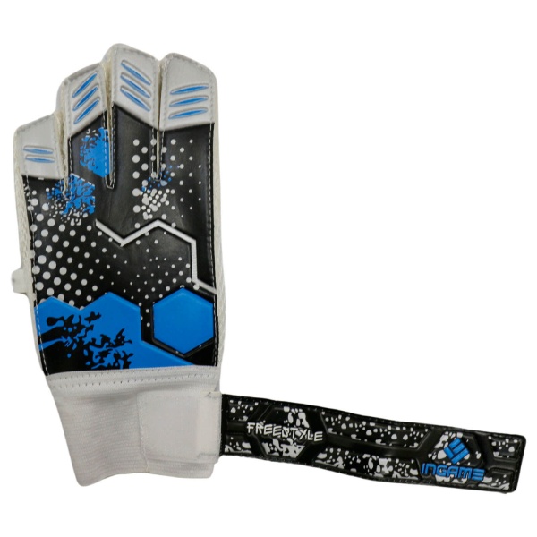 Перчатки вратарские Ingame Freestyle IF-702, чёрно-голубой – фото