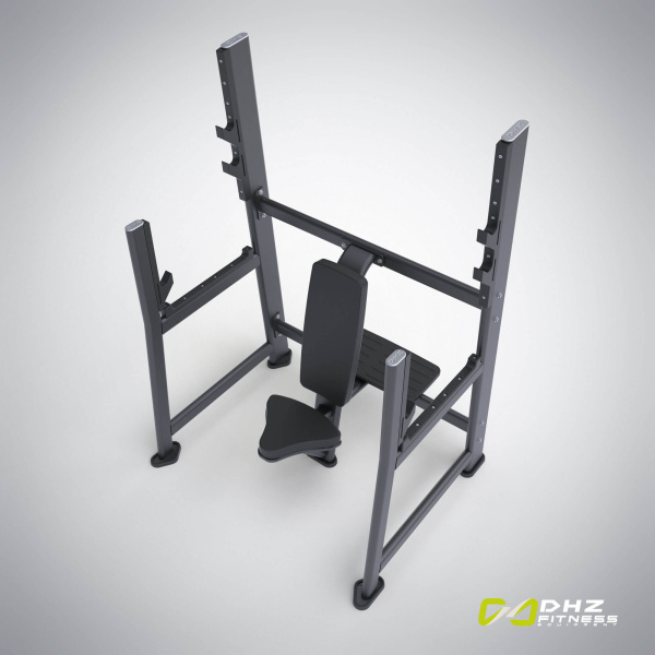 Скамья для вертикального жима штанги (Olympic Seated Bench) E-7051 – фото