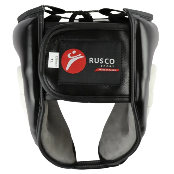 Шлем для рукопашного боя RuscoSport, с усилением, чёрно-белый – фото