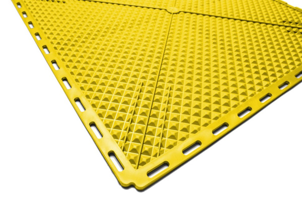 Плитка ПВХ Standart Fix, 6 мм, 500*500, жёлтый