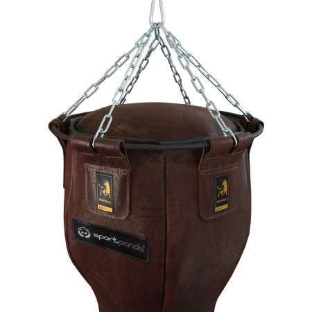 Мешок боксерский «BUFFALO», апперкотный, из буйволиной кожи, 150 см, диаметр 40 см, 75 кг – фото