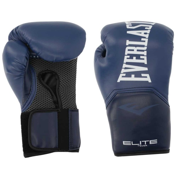 Боксерские перчатки Everlast Elite ProStyle, тренировочные, тёмно-синий – фото
