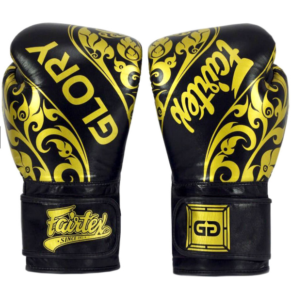 Боксерские перчатки Fairtex BGVG2 BLACK VELCRO, для соревнований, чёрный – фото