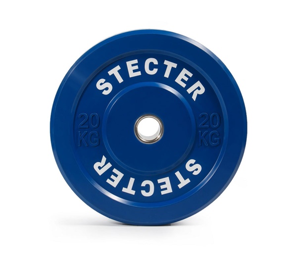 Диск тренировочный STECTER, 20 кг, синий – фото