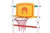 Детская шведская стенка М-91 к стене, усиленная, турник-рукоход, кольцо баскетбольное – фото