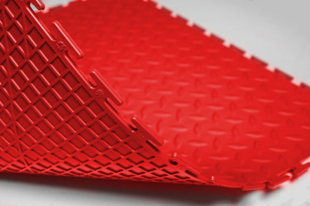 Плитка ПВХ Standart Grain, 9 мм, 500*500, красный