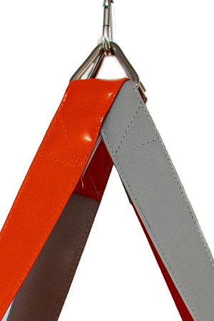 Боксерский мешок SportPanda 150 см, диаметр 36 см, вес 45 кг, серый / оранжевый