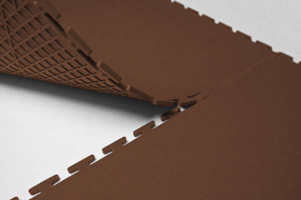 Плитка ПВХ Standart Skin, 500*500, коричневый – фото