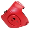 Шлем боксерский BoyBo TITAN IB-24-1, кожа (одобрены ФРБ), красный – фото