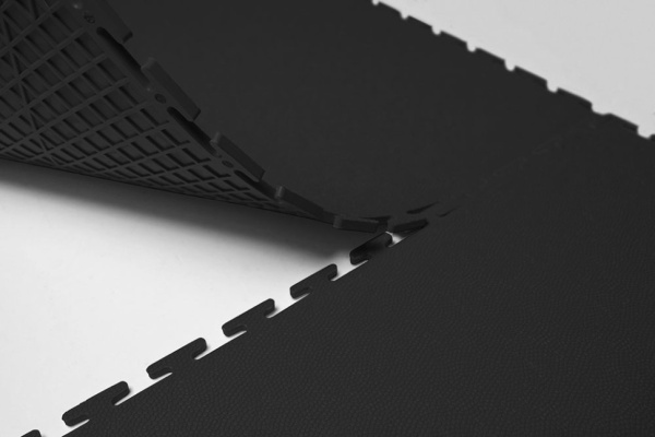 Плитка ПВХ Standart Skin, 500*500, чёрный – фото