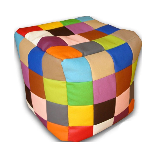 Кресло-пуфик «Кубик-Рубик», 55 см, разноцветный – фото