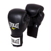 Боксерские перчатки Everlast, на липучке, тренировочные, чёрный – фото