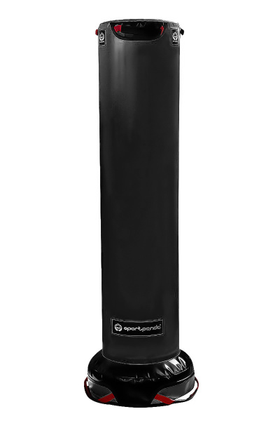 Напольный боксерский мешок SportPanda, ПВХ, 200 см, диаметр 35 см, 54 кг, чёрный