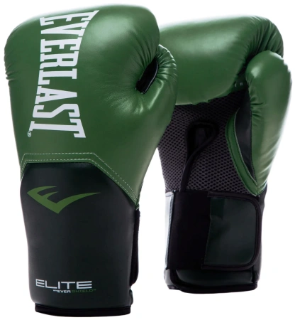 Боксерские перчатки Everlast Elite ProStyle, тренировочные, зелёный – фото