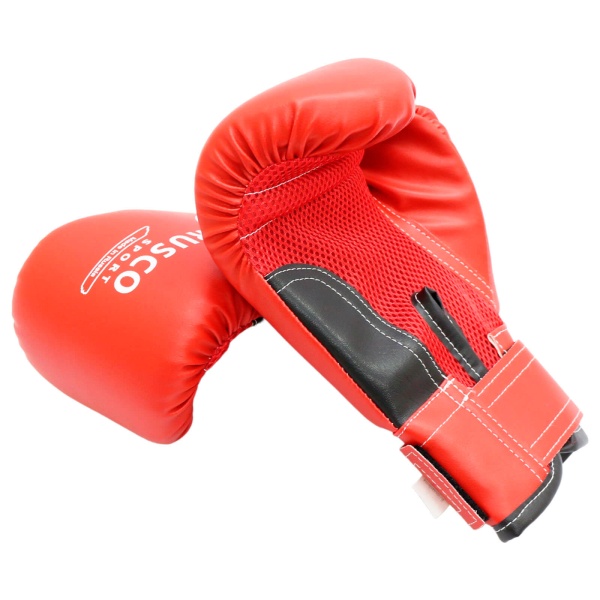 Боксерские перчатки Rusco Sport, тренировочные, красный – фото
