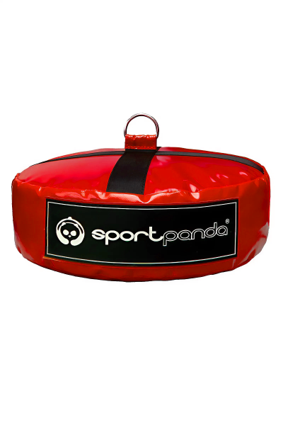 Шайба утяжелитель SportPanda, D-40 см, 20 кг - с наполнителем песок + рез. крошка. красный 