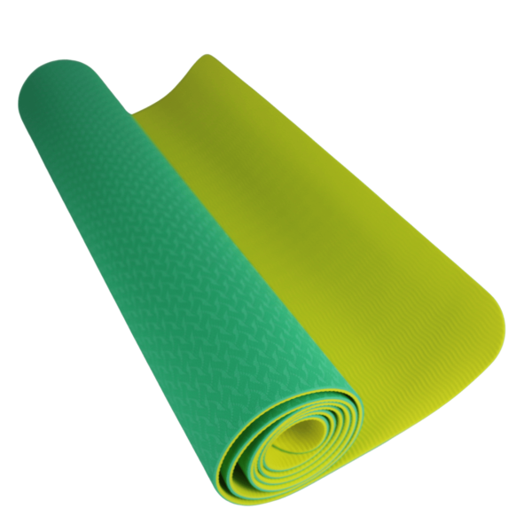 Коврик для йоги и фитнеса ESPADO ES9033, 4 мм, TPE, зелёный – фото