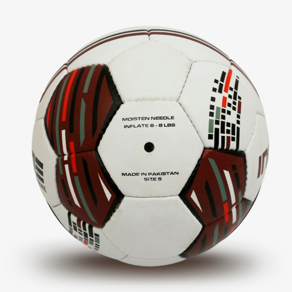 Мяч футбольный INGAME STRIKE IFB-127, №5, бело-красный – фото