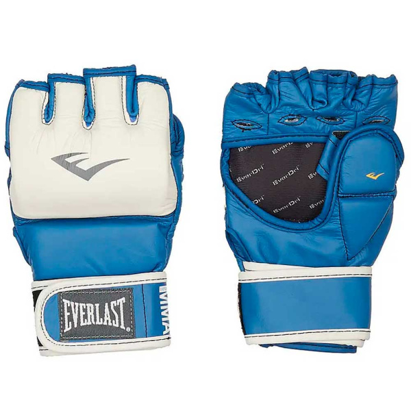 Перчатки для ММА Everlast MMA Grappling, для соревнований, синий – фото