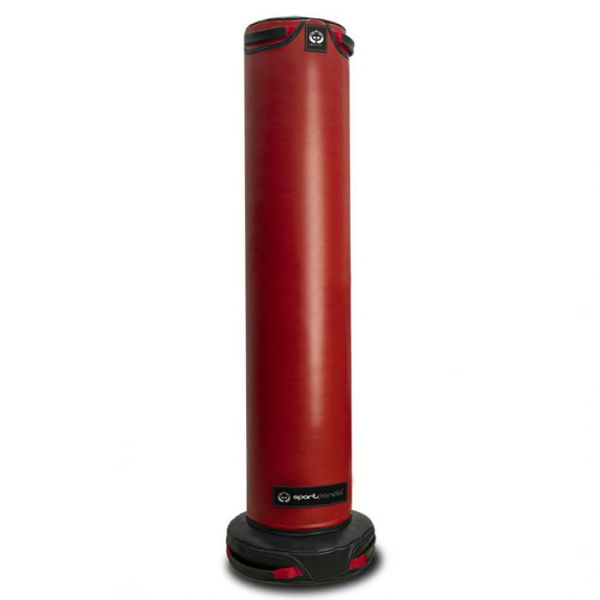 Напольный боксерский мешок SportPanda, натуральная кожа, 160 см, D-35 см,  48 кг