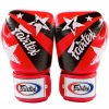 Боксерские перчатки Fairtex BGV1 Nation Print, тренировочные, красный – фото
