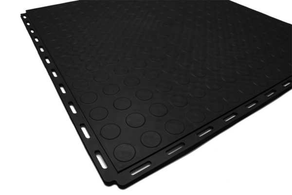 Плитка ПВХ Standart Fix, 6 мм, 500*500, чёрный