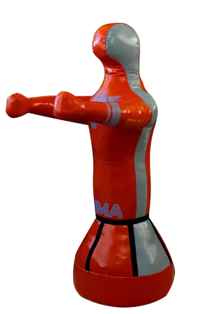 Манекен для бокса и спарринга Герман 190 см, 110 кг, красный – фото