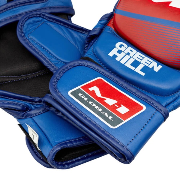 Перчатки для ММА Green Hill M-1, тренировочные, синий – фото