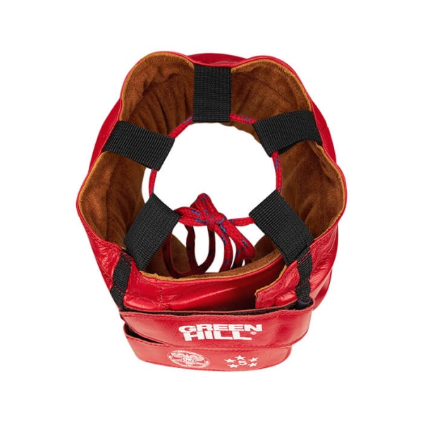 Шлем для рукопашного боя Green Hill FIVE STAR Approved OFRB HGF-4013, для соревнований, красный – фото