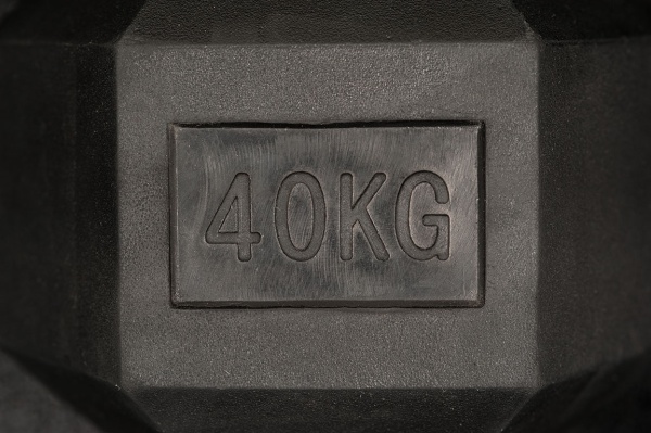 Гантель шестигранная (гексагональная) STECTER, 40 кг – фото