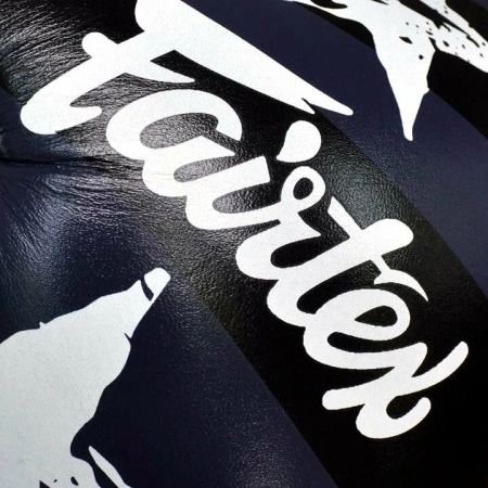 Боксерские перчатки Fairtex BGV1 Nation Print, тренировочные, синий – фото